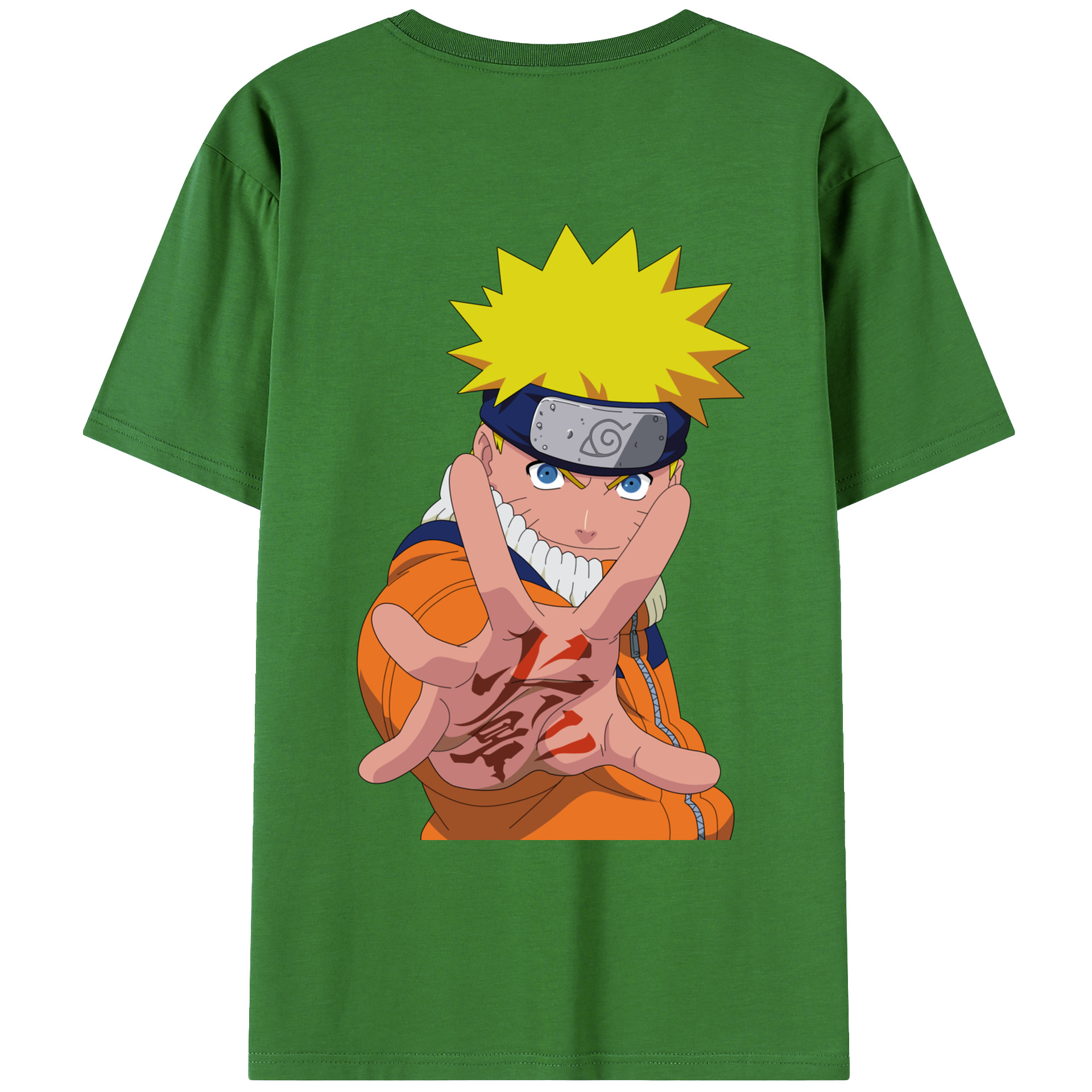 （画像用） NARUTO -ナルト- うずまき ナルト Uzumaki Naruto レディース半袖Tシャツ(バックプリント)